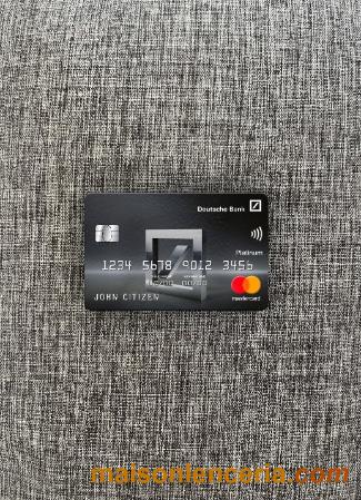 Escaneo PSD de photolook platinum mastercard de Deutsche bank de México+instantánea de fotos